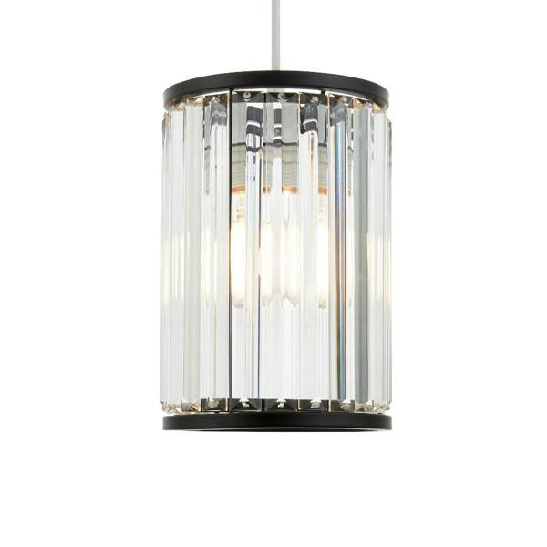 Pagazzi Lighting Resto Matte Black Narrow Easy-Fit Pendant
