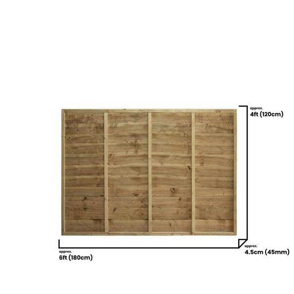 [amazon variation] fence panel premier lap [w.6ft x h.1-6ft] 6