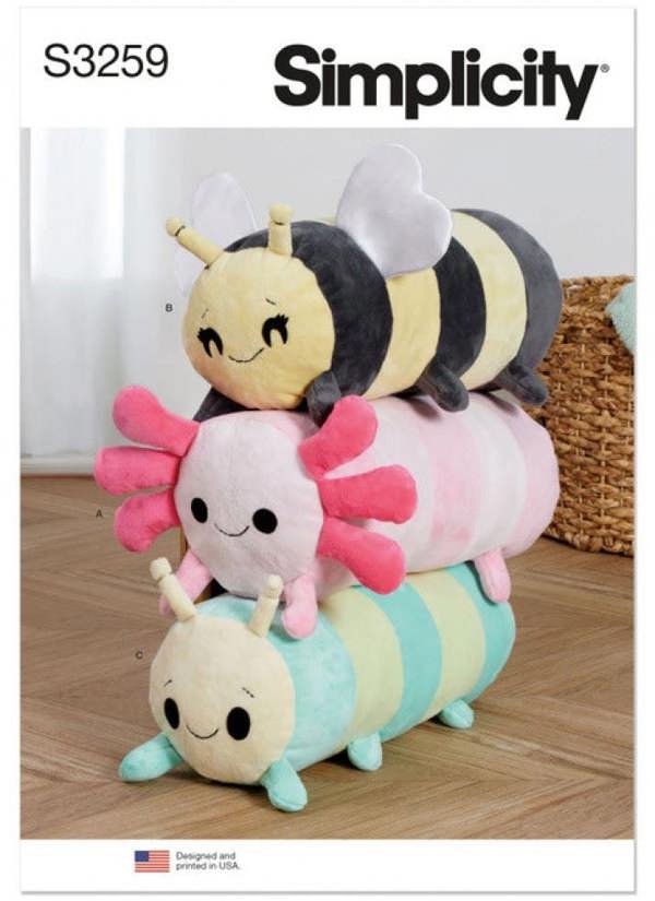 Simplicity Sewing Pattern 3259, Toys OS (ONE SIZE) - Intermediate