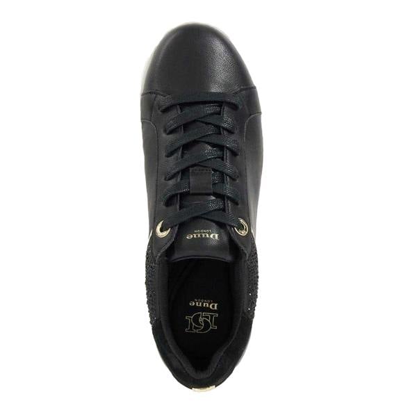 Dune London Womens/Ladies Elli Leather Platform Shoes - Black - 