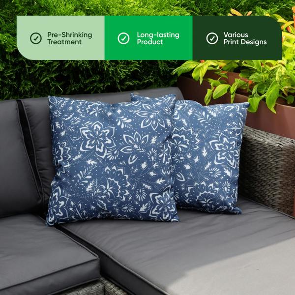 Gardenwize Pair of Outdoor Scatter Cushions – Hampton Design