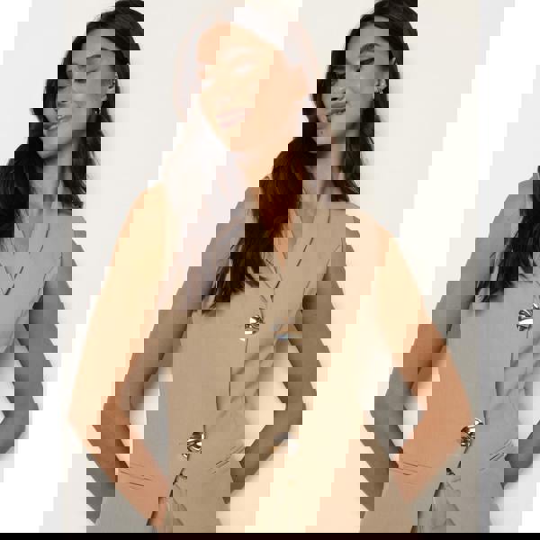 Blue Vanilla Tailored Two -Piece Set