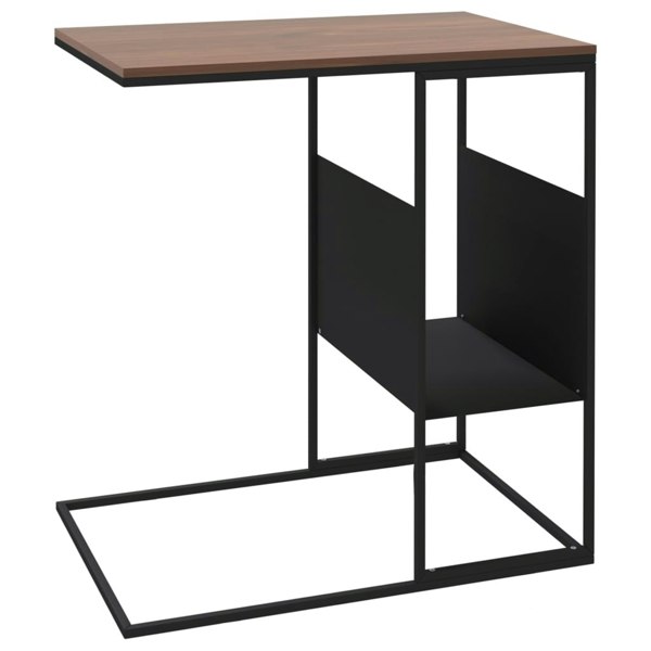 Berkfield Side Table Black 55x36x59.5 cm Engineered Wood