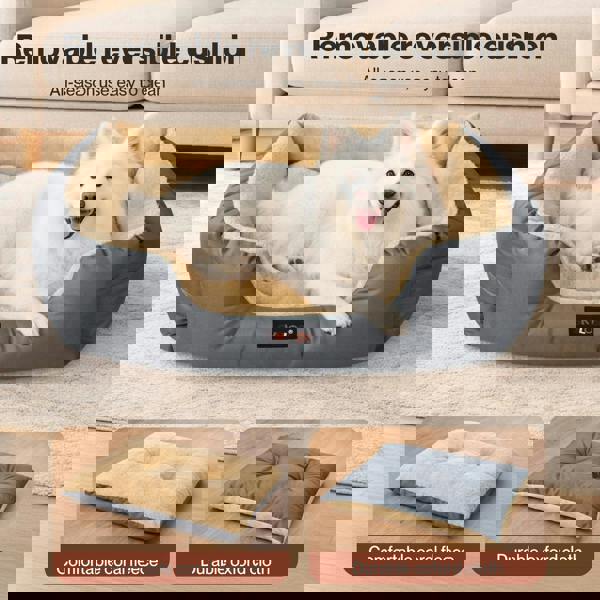 Skylos Pet Dog Bed Cat Mattress Luxury Soft Puppy Cushion Warm Pet Basket Large