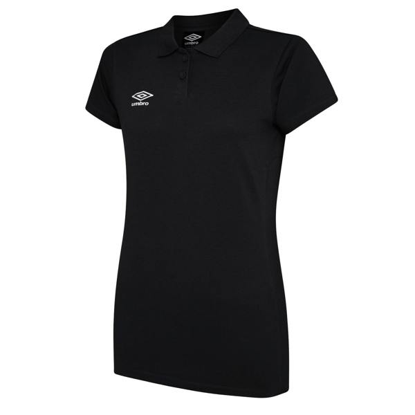 Umbro Womens/Ladies Club Essential Polo Shirt - Black/White