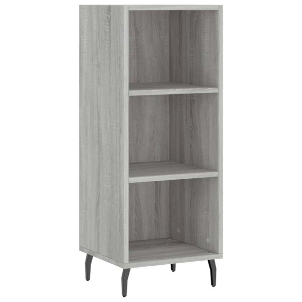 Berkfield Highboard Grey Sonoma 34.5x34x180 cm Engineered Wood