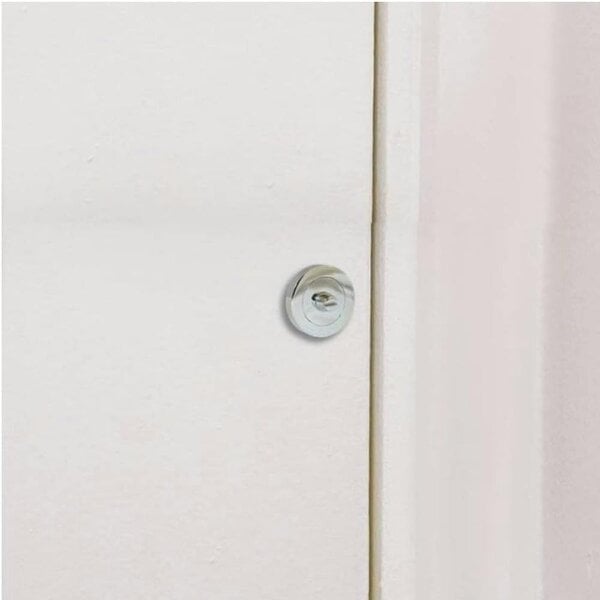 EDH Door Hardware Polished Chrome Bathroom Thumb Turn & Release Lock – Privacy Turn for Internal Doors