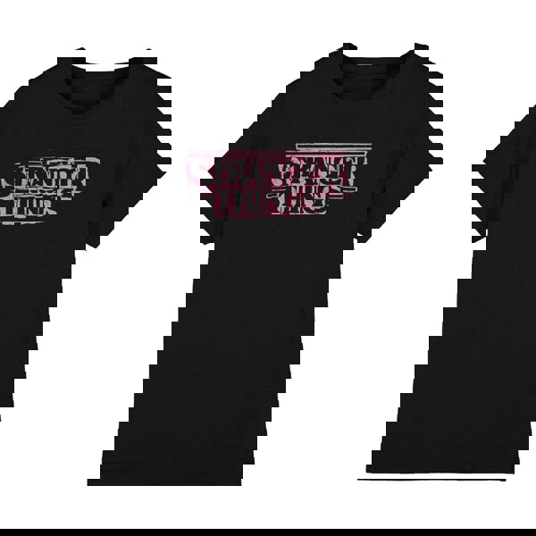 Stranger Things Kids Punk Logo T-Shirt - Black