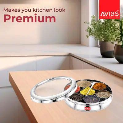 Avias SS Utensils - Avias Spice Box Deluxe GL (Medium)