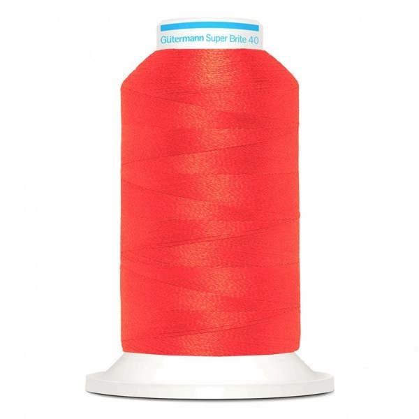 Gutermann Super Brite Polyester 40 Embroidery Thread 1000m Polyester Thread Suitable For Embroidery