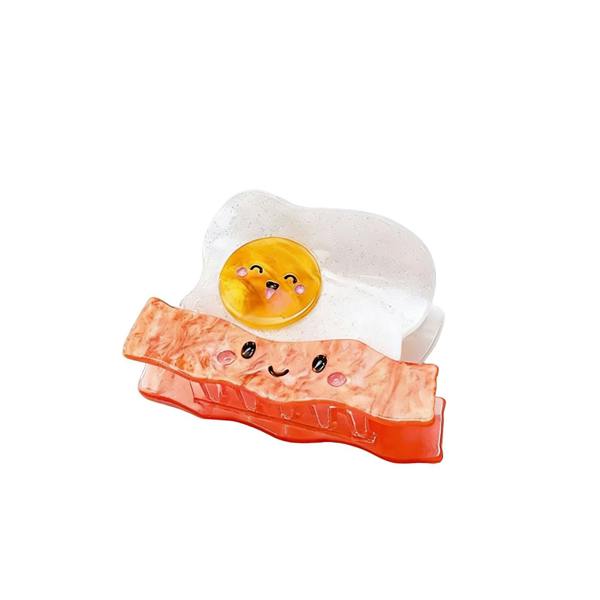 Gold Trip Bacon & Egg Claw Clip