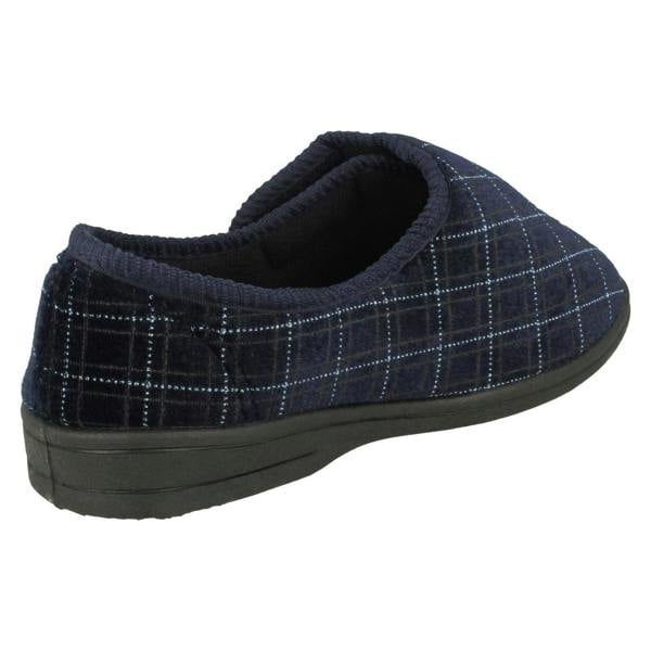 Spot On Mens Spot On Hook & Loop Slippers MVSN
