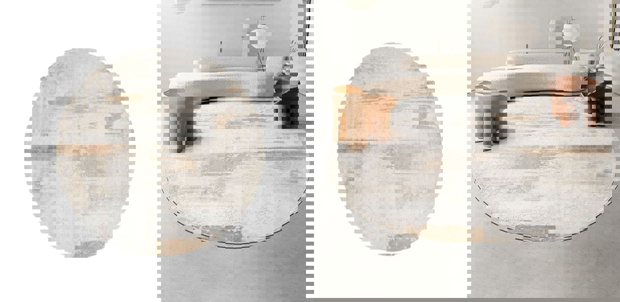 DA Natural Round Wool Rug, Various Styles Available-Rit Concept-Rit Concept