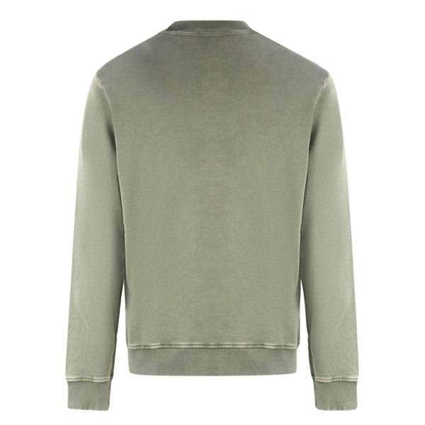 Lyle & Scott Washed Mock Neck Sweater - Green