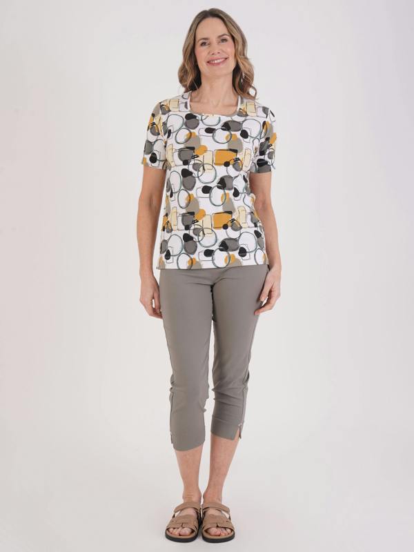 TIGI Mod Eco Abstract Print Top