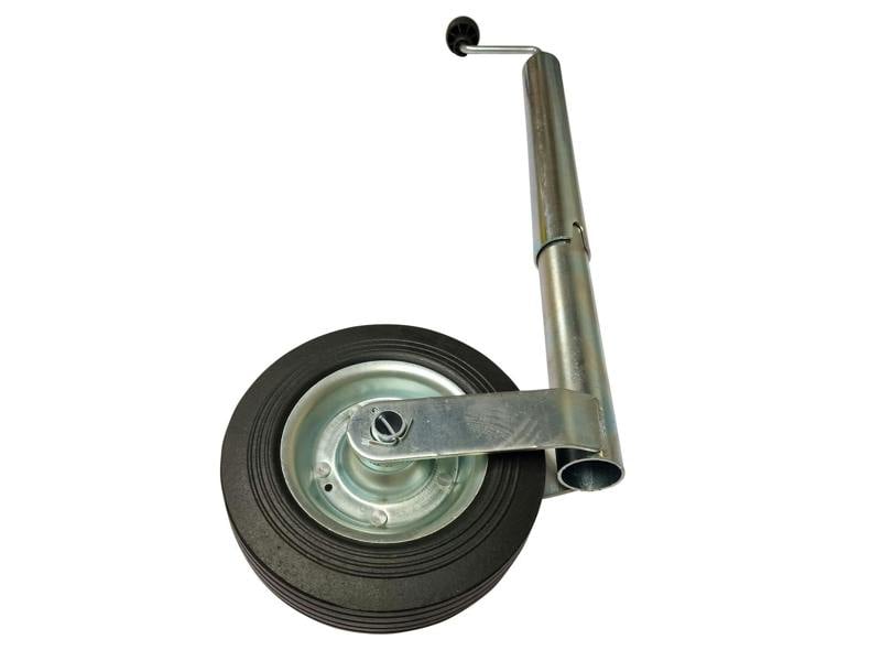 Heavy Duty Caravan Jockey Wheel 48MM (Trailer Metal Rim Wind Handle)
