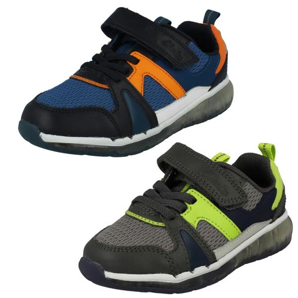 Clarks Boys Clarks Glo Move Trainers Spark Flash