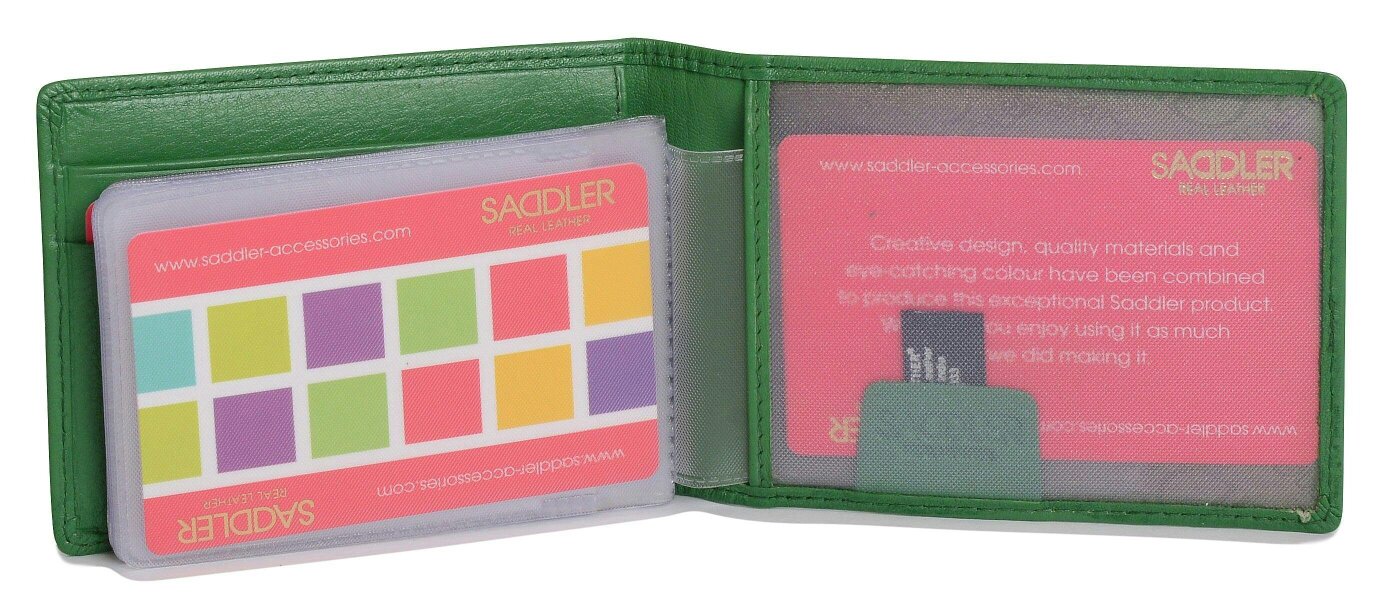SADDLER Robyn Compact Leather Card Wallet – Handmade by Saddler | RFID Protected & Gift Boxed
