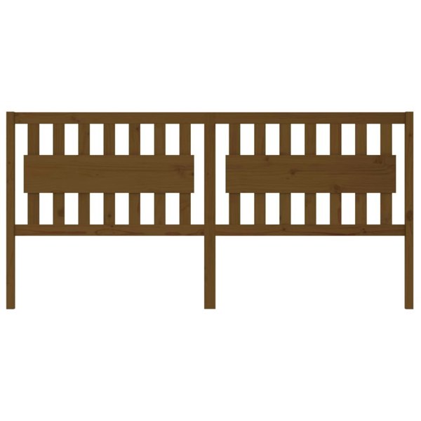 Berkfield Bed Headboard Honey Brown 205.5x4x100 cm Solid Wood Pine