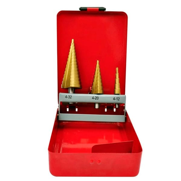 Berkfield 3-Piece HSS Step Drill Set