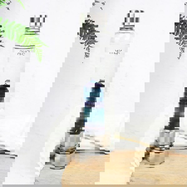 Myga Fluorite Crystal Glass Water Bottle