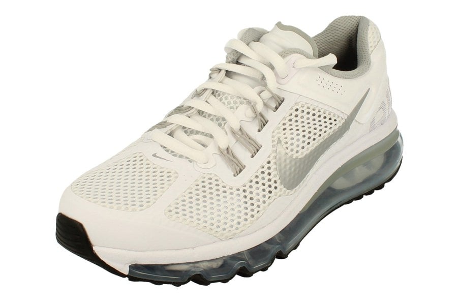 Nike Air Max 2013 GS Trainers 555426  100 - White Metallic Silver 100 - Photo 0