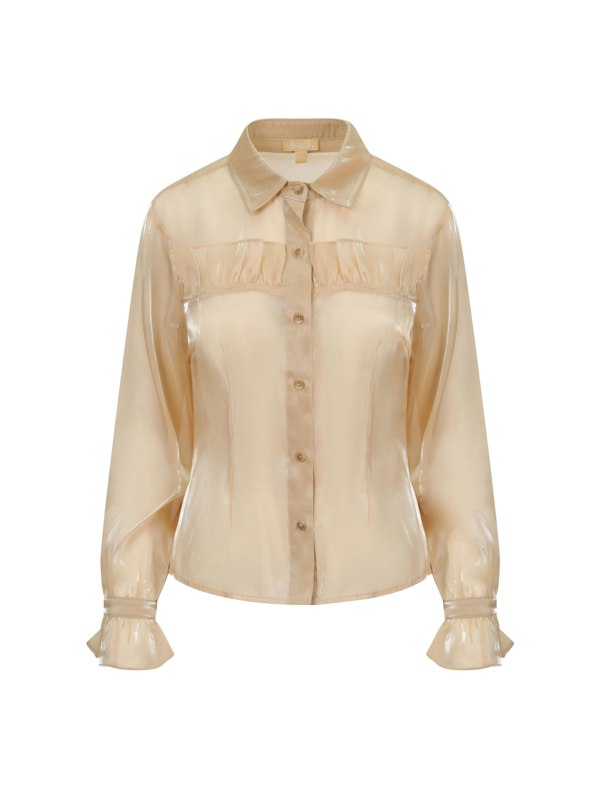 BALOU Organza Sheer Blouse