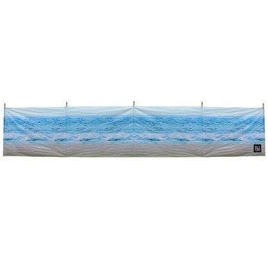 OLPRO Beach 5 Pole Windbreak with Storage Bag (Wooden Poles) - 480cm x 130cm