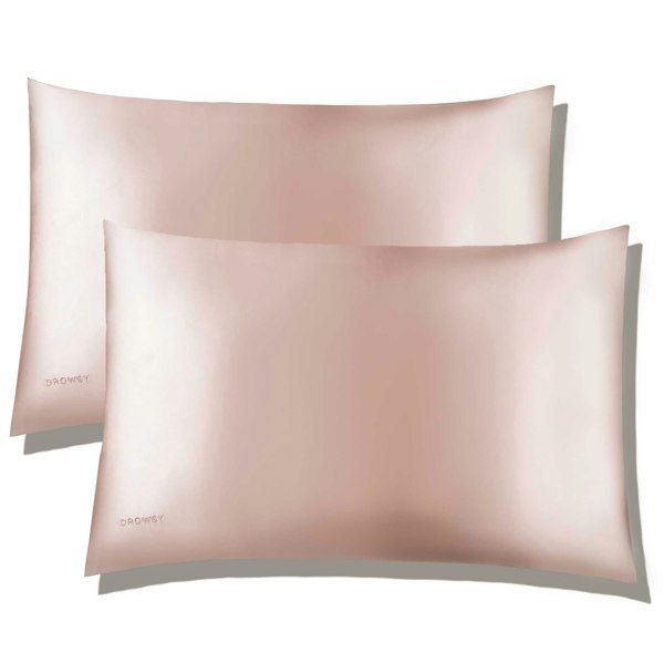 Drowsy Sleep Co Silk Pillowcase - Sunset Pink