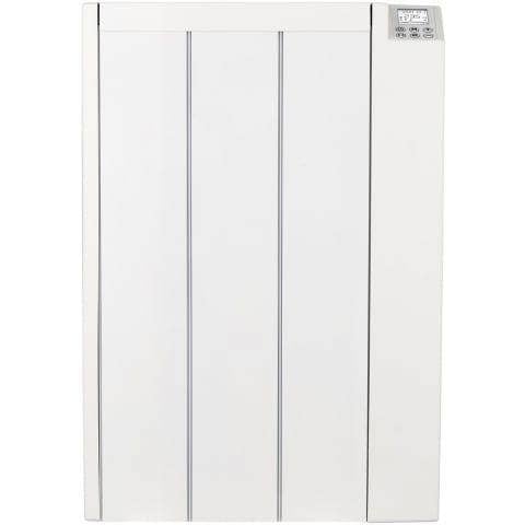 MYLEK Electric Radiator Panel Heater Ceramic White Eco 600W Bathroom Safe Wall Mounted Or Free Standing With Timer Thermostat