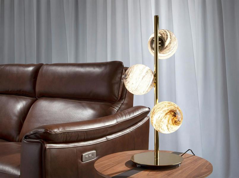 Angel Cerdá Table lamp in stainless steel 8065