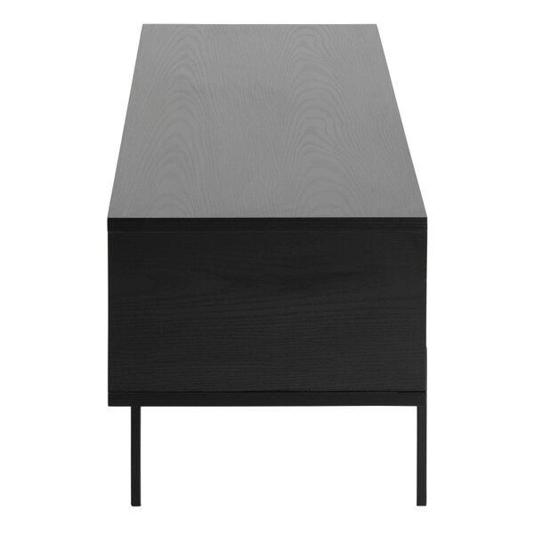 Wyld Haus Cambridge Industrial Black Mesh TV Unit 1 Sliding Door