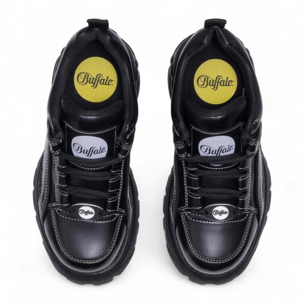 Buffalo Womens Black Chunky Platform Fashion Trainers - 1339-14