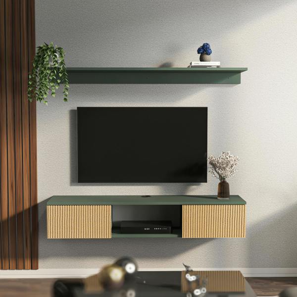 Decorotika Elia Modern Tv Stand TV Cabinet for TV's up to 60"