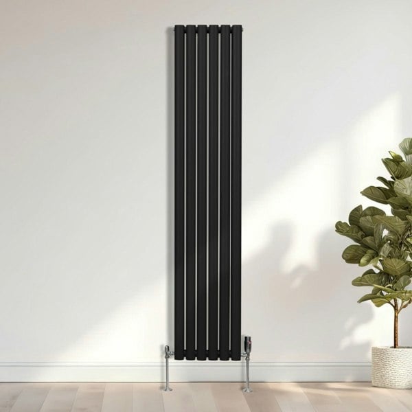 Monstershop Oval Column Radiator – 1800mm x 360mm – Black