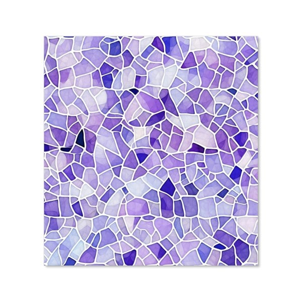 Warren Reed - Designer Purple and White Mosaic Design Kitchen Splashback