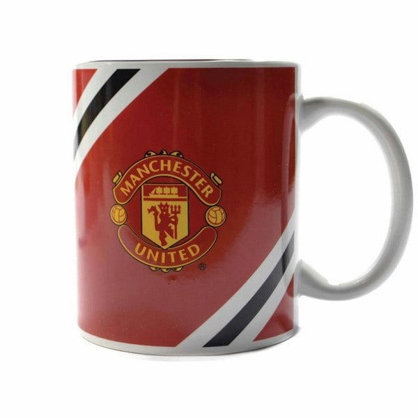 Manchester United FC Core Stripe Mug - Red/Black/White