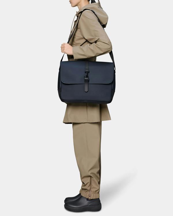 Rains Messenger Bag - 47 Navy | CHO | Designer Unisex Bags