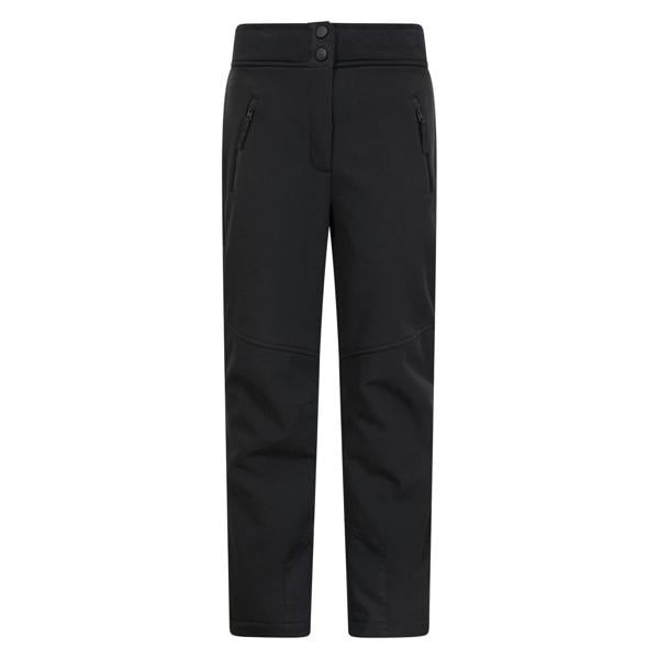 Mountain Warehouse Kids Swiss Softshell Ski Trousers - Black