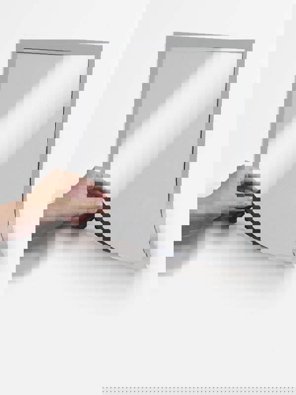 Durable DURAFRAME Magnetic Document Signage Frame for Metal | 5 Pack | A5 Silver