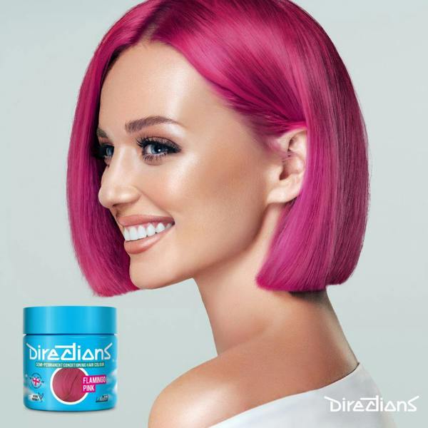 Directions 6 x La Riche Directions Semi-Permanent Hair Color 100ml Tubs - Flamingo Pink