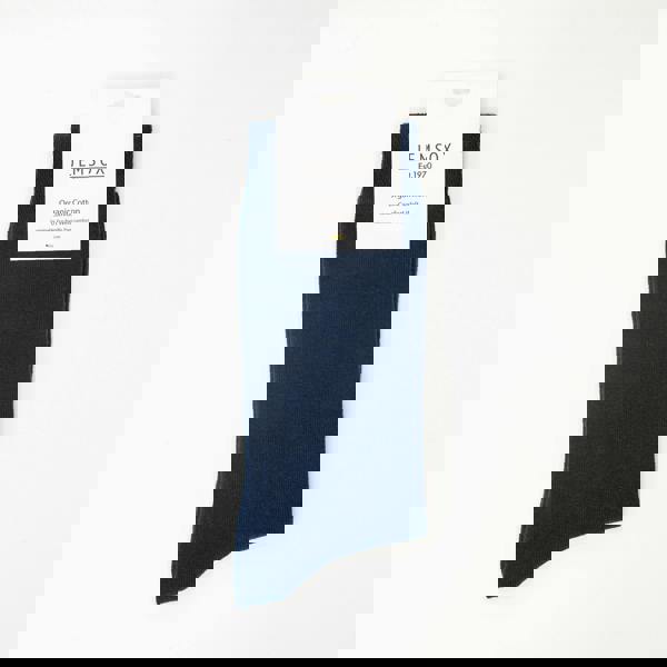 Jemsox Plain Comfort Welt Organic Cotton Mens Socks | Soft Flat Knit & All-Day Comfort