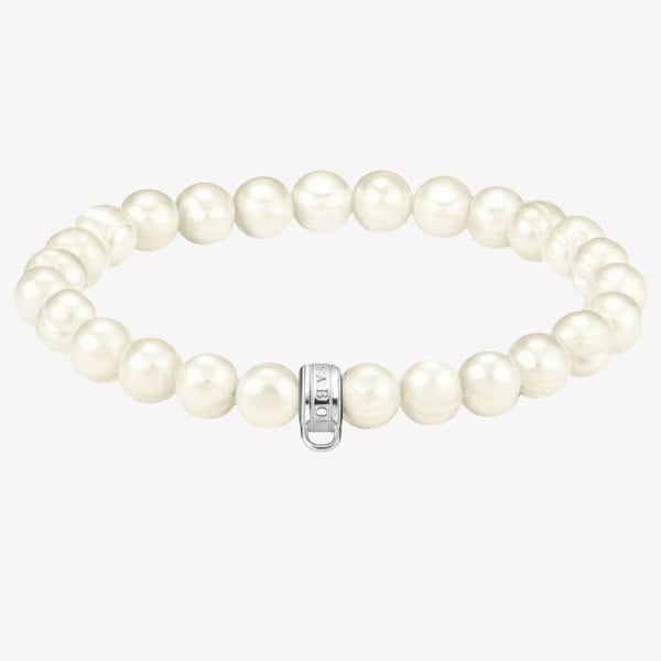 THOMAS SABO As We Love 17cm Freshwater Pearl Silver Bracelet X0293-082-14-L17