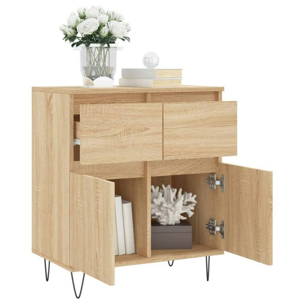 Berkfield Sideboard Sonoma Oak 60x35x70 cm Engineered Wood