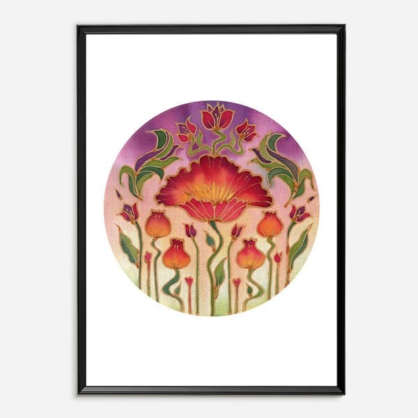 Batik Ying Field of Poppies Print