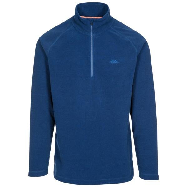 Trespass Mens Keynote Anti Pilling 1/4 Zip Fleece Top - Dark Navy - 