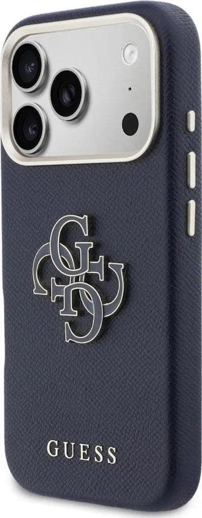Guess FW Resin Big 4G Logo Case for iPhone 17 Pro 6.3" Blue - GUHCP17L5PS4RGGB