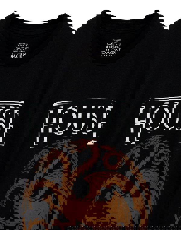 Game of Thrones Mens Black Logo Short Sleeved T-Shirt