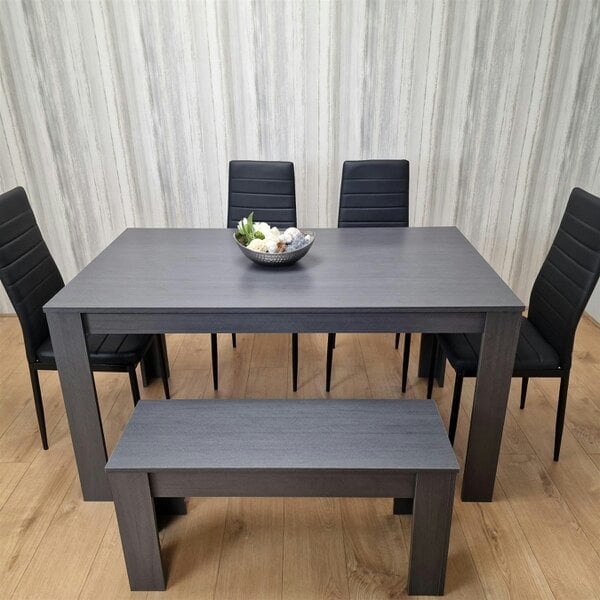 Kosy Koala Dining Table Set with 4 Chairs and a Bench Dining Room and Kitchen table set of 4