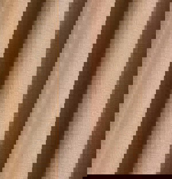 Enhanced Living Latte Plain Textured Thermal Room Darkening Energy Saving Pair of Curtains For Bedroom & Living Room